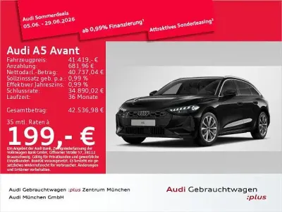 Gebraucht Audi A5 Ambiente 204 PS (150 kW) 2025 Schwarz Kombi