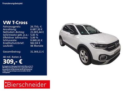 Weiss Gebraucht 2023 VW T-Cross Style SUV | 26.750 € (Fairer Preis)
