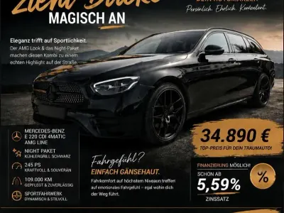 Gebraucht Mercedes 220 AMG line 242 PS (177 kW) 2020 Schwarz Kombi