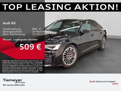 Schwarz Gebraucht 2024 Audi A6 S-Line Limousine | 49.750 € (Fairer Preis)