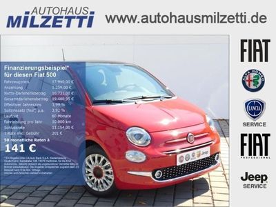 gebraucht Fiat 500 1.0 GSE HYBRID RED BEATS PDC NAVI KLIMAAUTOMATIK