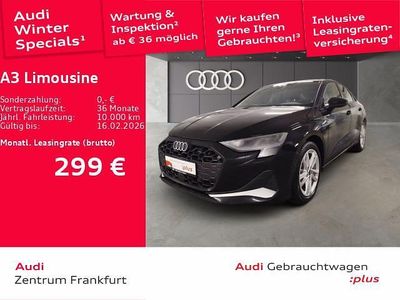 Schwarz Gebraucht 2025 Audi A3 Advanced Limousine | 32.780 € (Guter Preis)