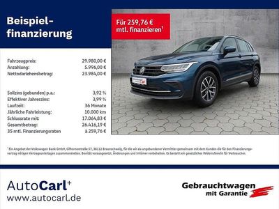 Nightshade blue metallic Gebraucht 2022 VW Tiguan Life SUV | 29.980 € (Fairer Preis)