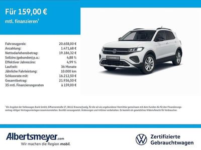 Weiß Gebraucht 2025 VW T-Cross Goal SUV | 20.658 € (Fairer Preis)