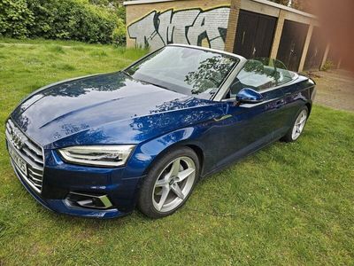 gebraucht Audi A5 Cabriolet blau metallic, AHK schwenkbar