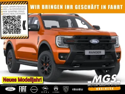 Ny Ford Ranger Wildtrack 241 HK (177 kW) 2026 Orange Pickup / Ladvogn