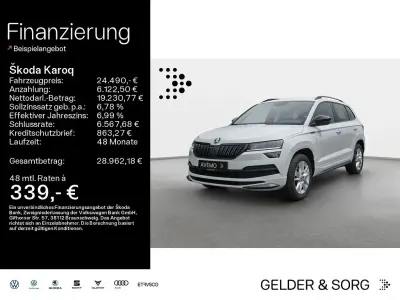 Gebraucht Skoda Karoq SportLine 190 PS (139 kW) 2021 Weiß SUV