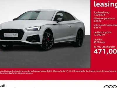Second-hand Audi A5 S-Line 204 CP (150 kW) 2023 Alb Coupe