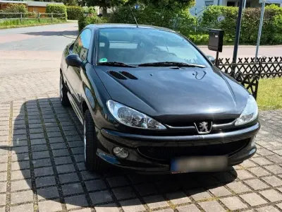 Brugt Peugeot 206 CC 109 HK (80 kW) 2005 Sort Cabriolet