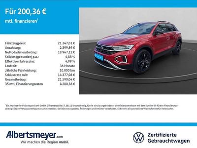 Usata VW T-Roc Style 110 CV (80 kW) 2023 Rosso SUV