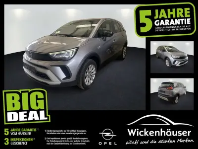 Gebraucht Opel Crossland X Elegance 110 PS (80 kW) 2022 Kontrast grau/quarz silber (metallic) SUV