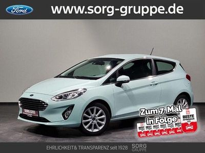 Grün, aquamaringrün metallic Gebraucht 2018 Ford Fiesta Titanium Kleinwagen | 10.890 € (Fairer Preis)