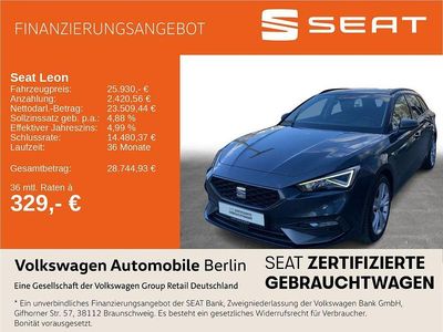 Gebraucht Seat Leon FR 150 PS (110 kW) 2023 Magnetic grau metallic Kombi