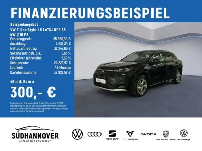 Gebraucht VW T-Roc Style 116 PS (85 kW) 2026 Schwarz SUV