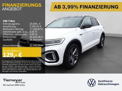 Gebraucht VW T-Roc R-line 110 PS (80 kW) 2023 Weiß SUV