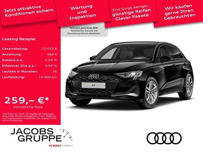 Gebraucht Audi A3 Advanced 150 PS (110 kW) 2025 Schwarz Limousine