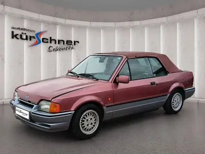 Gebraucht Ford Escort Cabriolet 102 PS (75 kW) 1990 Rot Cabrio
