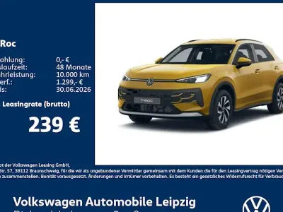 Neu VW T-Roc Cabriolet Life 116 PS (85 kW) 2026 Gelb SUV