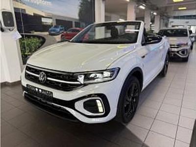 Neu VW T-Roc Cabriolet R-line 150 PS (110 kW) 2025 Weiß (pure white uni / schwarz) Cabrio