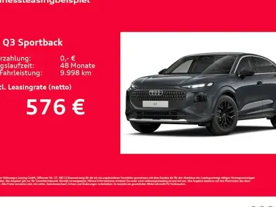 Neu Audi Q3 Sportback Advanced Plus 272 PS (200 kW) 2026 Grau SUV