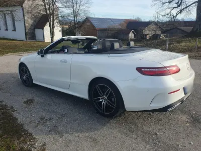 Usata Mercedes E350 AMG line 286 CV (210 kW) 2020 Bianco Cabrio