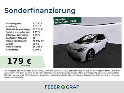Gebraucht VW ID.3 Pro 150 kW (204 PS) 2021 Gletscherweiß Kleinwagen