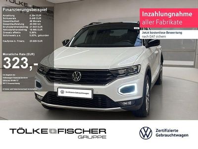 Pure white (metallic) Gebraucht 2021 VW T-Roc United SUV | 23.929 € (Fairer Preis)