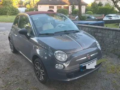 Używany Fiat 500C Lounge 69 KM (50 kW) 2011 Szary Kabriolet