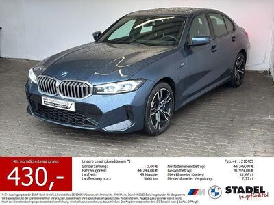 Gebraucht BMW 330e M Sport 292 PS (214 kW) 2024 Arctic race blue metallic Limousine