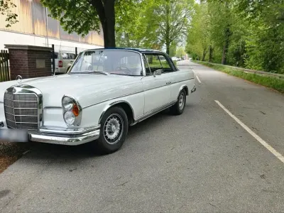 Brugt Mercedes W111 SE 160 HK (117 kW) 1966 Hvid Coupe