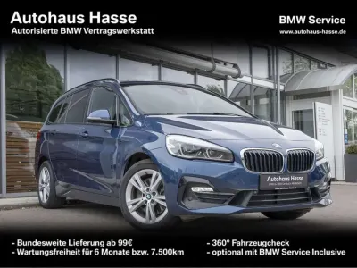 Gebraucht BMW 220 Gran Tourer Sport Line 190 PS (139 kW) 2020 Blau Van / Kleinbus
