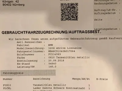 Gebraucht BMW 320 M Sport 190 PS (139 kW) 2018 Blau Limousine