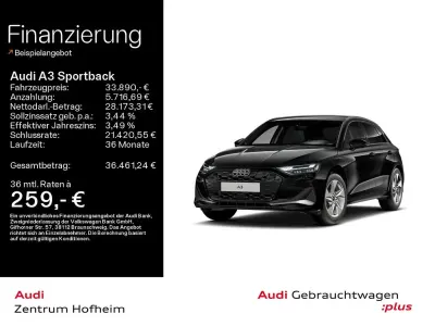 Używany Audi A3 Advanced 204 KM (150 kW) 2025 Czarny Sedan/Limuzyna
