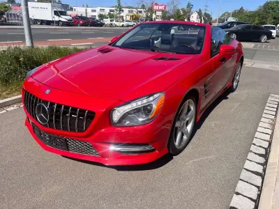Brugt Mercedes SL500 AMG 435 HK (319 kW) 2013 Rød Cabriolet