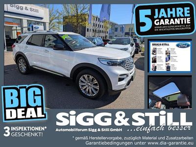 Gebraucht Ford Explorer Hybrid Platinum 457 PS (336 kW) 2021 Starweiß metallic SUV