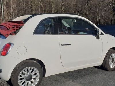 gebraucht Fiat 500C Weiß mit rotem Schiebedach, gepflegt, Baujahr 2014