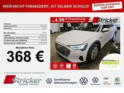 Gebraucht Audi e-tron Performance 300 kW (408 PS) 2022 Gletscherweiß metallic SUV