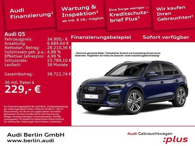 Navarrablau metallic Gebraucht 2021 Audi Q5 Ambiente SUV | 34.900 € (Fairer Preis)