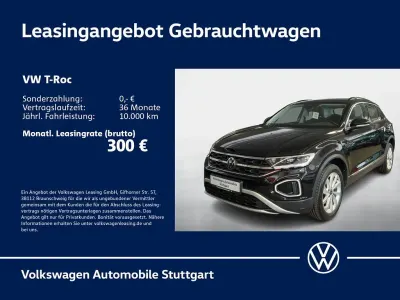 Gebraucht VW T-Roc Style 150 PS (110 kW) 2022 Deep black perleffekt SUV