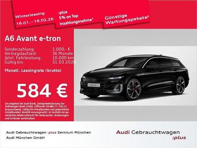 Schwarz Gebraucht 2025 Audi A6 e-tron S-Line Kombi | 75.241 € (Teuer)