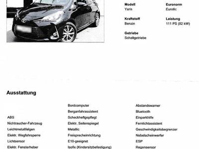 Gebraucht Toyota Yaris Club 111 PS (81 kW) 2019 Schwarz Kleinwagen