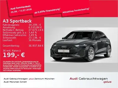 Używany Audi A3 Ambiente 150 KM (110 kW) 2025 Szary Sedan/Limuzyna