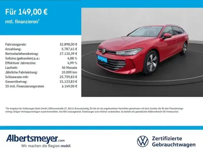Używany VW Passat Business 150 KM (110 kW) 2025 Czerwony Kombi