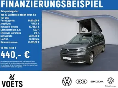 Neu VW California Beach 150 PS (110 kW) 2025 Grau Van