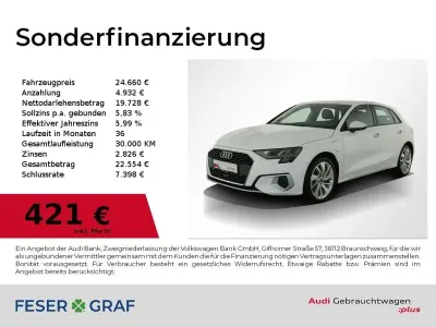 Gebraucht Audi e-tron Sportback Advanced 150 kW (204 PS) 2022 Weiß SUV
