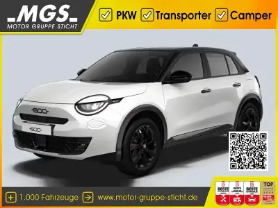Neu Fiat 600 Street 101 PS (74 kW) 2026 Gelato weiß/ dach schwarz SUV