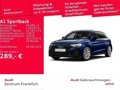 Blau Gebraucht 2025 Audi A1 Sportback Advanced Kleinwagen | 24.849 € (Fairer Preis)