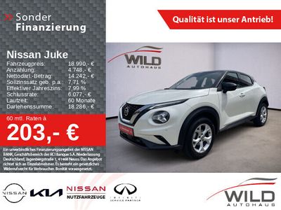 gebraucht Nissan Juke N-Connecta 1.0 PDC, Cam, SHZ, white & black