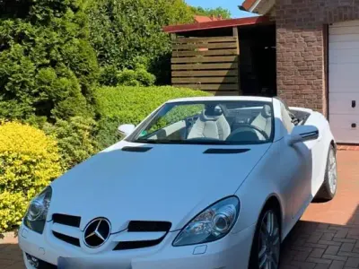 Gebraucht Mercedes SLK200 184 PS (135 kW) 2008 Weiß Cabrio