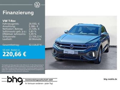 Begagnad VW T-Roc R-line 110 HK (80 kW) 2024 Blå SUV